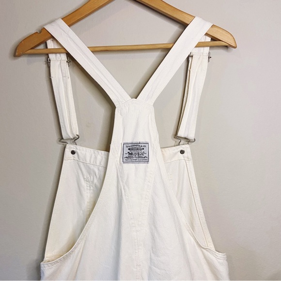 Levi’s Vintage Cotton Shortalls Overalls Short Cut. Size MEDIUM | EUC! - Picture 10 of 16